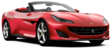 a red ferrari car on a white background