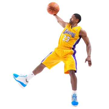 a man with a basketball ball in his hand