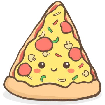 a slice of pizza with toppings on it