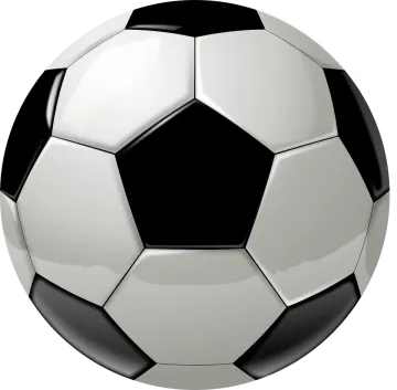 a soccer ball on a white background