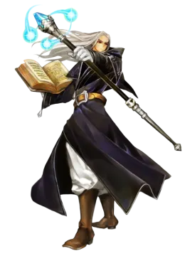 an image of a woman with a sword and a book