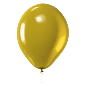 a yellow balloon on a white background