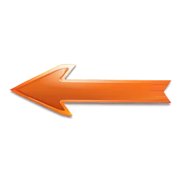 an orange arrow icon on a white background