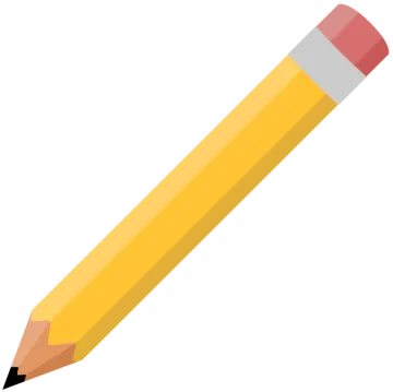 a pencil with a eraser on it