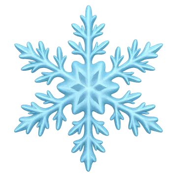 a blue snowflake on a white background
