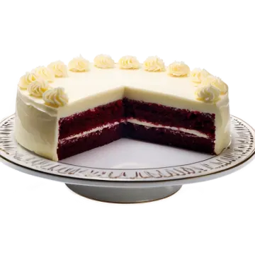a piece of red velvet cake on a plate