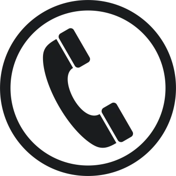 a black and white phone icon