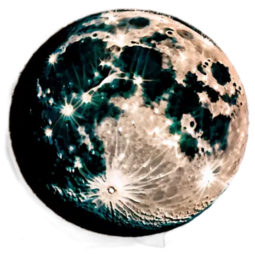 a drawing of the moon on a white background