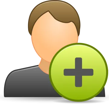 a person holding a green plus button
