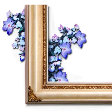 a picture frame with flowers on it
