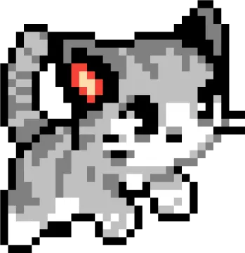 a black and white cat with red eyes