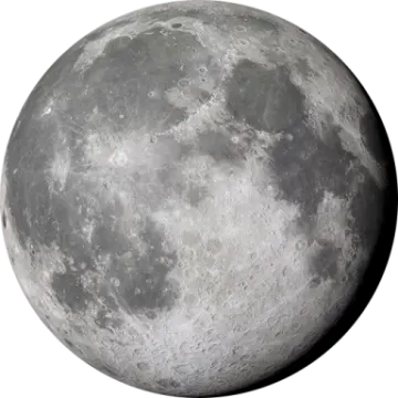 an image of the moon on a white background