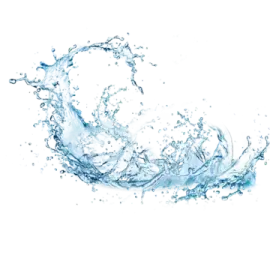 water splash on a white background