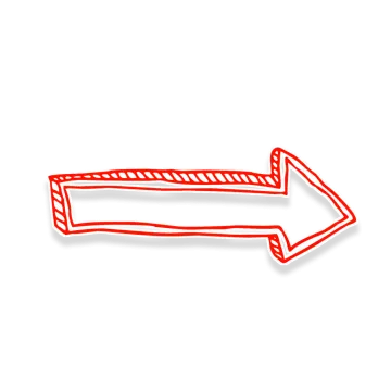 a red arrow drawn on a white background