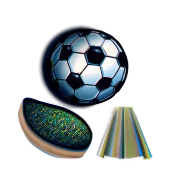 an image of a soccer ball and a cone