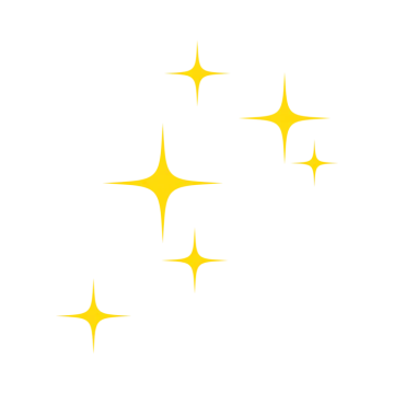 a black and white image of four stars