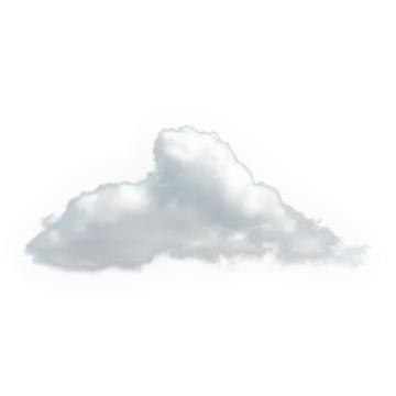 a white cloud in the sky
