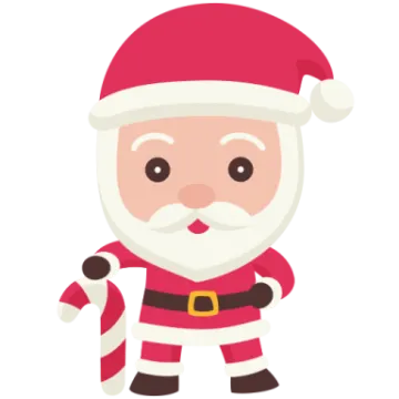 a santa claus with a bag of gifts