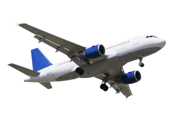 an airplane flying in the sky