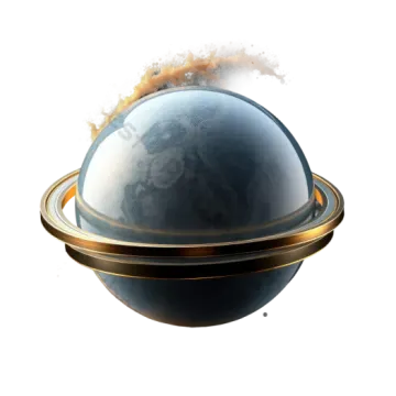 an image of a planet with smoke coming from it
