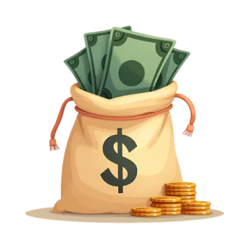 a bag full of money