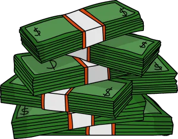 a pile of money clipart