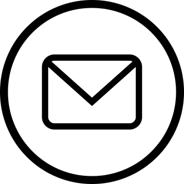 a black and white icon of an envelope