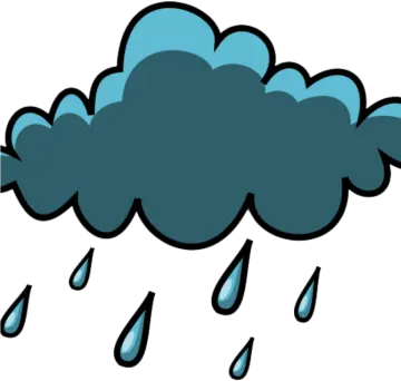 a cloud with rain on it