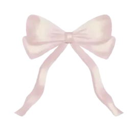 a pink bow on a white background