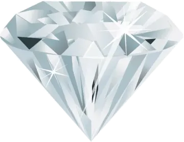 a diamond on a white background