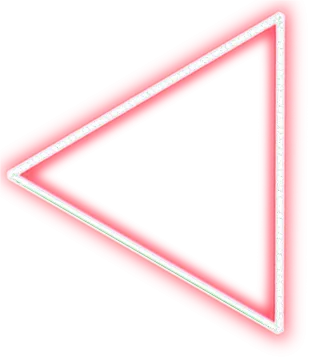 a pink neon sign on a white background
