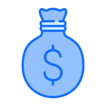 a money bag with a dollar sign