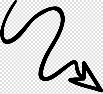 a black and white drawing of an arrow