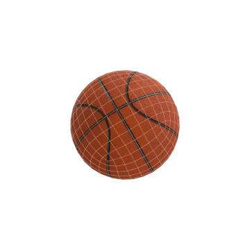 a basketball ball on a white background