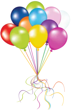a bunch of colorful balloons