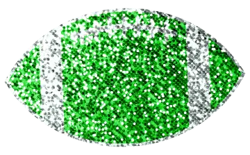 an image of a green glitter ball