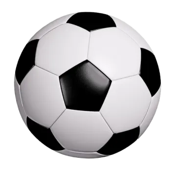 a soccer ball on a white background