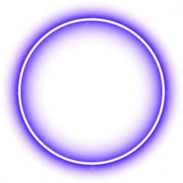 a circle of light on a white background
