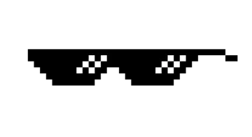 a black and white image of a pair of glasses