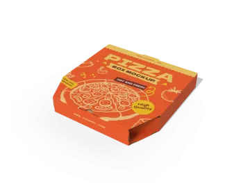 a pizza box on a white background