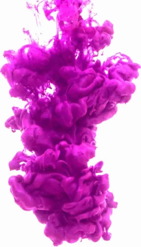 pink ink in water on a white background