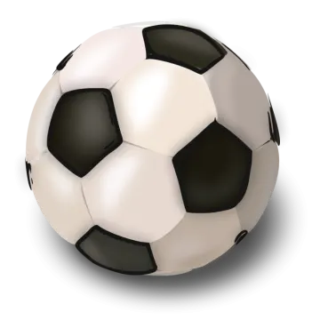 a soccer ball on a white background