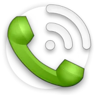 an image of a green phone
