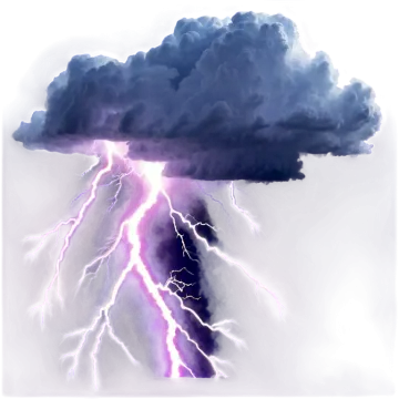 a drawing of a cloud with lightning