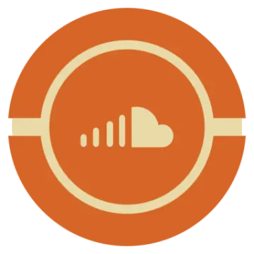an orange circle with a sound icon on it