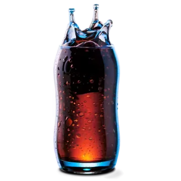 a bottle of soda on a white background