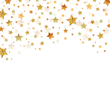 a white background with gold stars