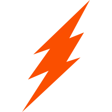 an orange lightning bolt icon