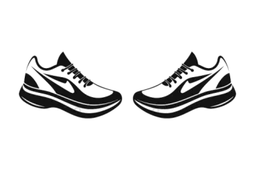 a pair of running shoes