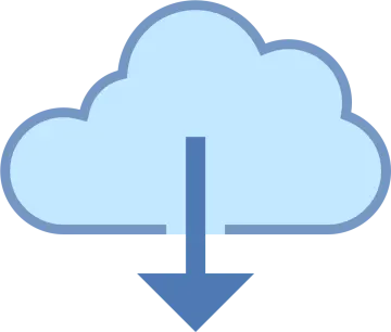 a cloud with an arrow pointing up to it